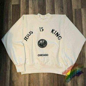 Jesus Is King Chicago Crewneck Sweatshirts Men Women Hoodie T220721