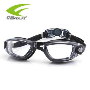 Men Women Silicone Anti Fog Swimming Goggles Myopia Dving Glasses UV HD Optical Clear lens Diopter Eyewear H220421