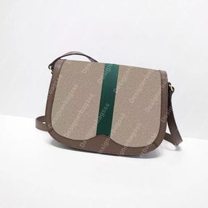 Vintage-Satteltasche, Umhängetaschen, Designer-Umhängetasche, Damen-Geldbörse, Damenmode, Canvas-Umhängetasche, Luxus-Handtaschen, klassisches Muster, Leder, Retro