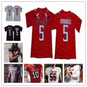 Chen37 Custom College Texas Tech TTU Football Jersey Alan Bowman Sarodorick Thompson Erik Ezukanma Henry Colombi Patrick Mahomes II Xavier White