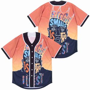 Das Biggie Smalls für Herren ist das coolste Orange Movie Baseball-Trikot