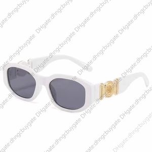 Модный брендовый дизайн, винтажные маленькие прямоугольные солнцезащитные очки для женщин/мужчин, Ретро-линзы с градиентом, квадратные солнцезащитные очки Medusa, женские солнцезащитные очки Uv400medusa для мужчин/женщин