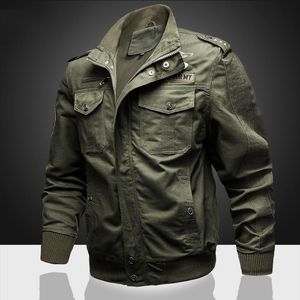 Herrenjacken Herbst Sommer Herren Taktische Bomberjacke Herren Militärkleidung Fracht Armee Outdoor-Sport Casual Male Slim Pilot CoatsMen