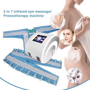 3 w 1 ciśnienie powietrza Pressotherapia limfatyczna drenaż daleko w podczerwieni Sauna garnitur urody Urządzenie ciało odchudzające utratę tłuszczu maszyna urody z masażem oczu