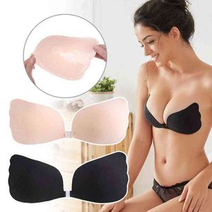 5pc Mulheres sem costas Bralette Lady Auto-adesivo Magic Stick Invisible Bra Bra Pad Acessórios BRA Y220725