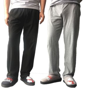 Mens Lounge Pants Yumuşak0 Pamuklu Uyku Dipleri Uzun Pantolon Gevşek Pijama Yaz Homewear 201109