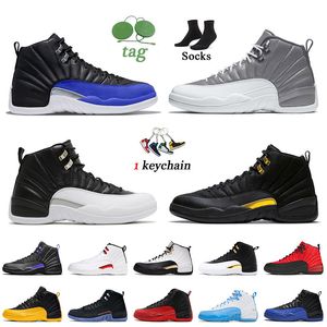 Wholesale taxi tops for sale - Group buy 12s Basketball Shoes Jumpman Stealth Hyper Royal Black Taxi J12 Retro Royalty Mens Trainers Top Quality Utility Twist Reverse Flu Game Sports Sneakers