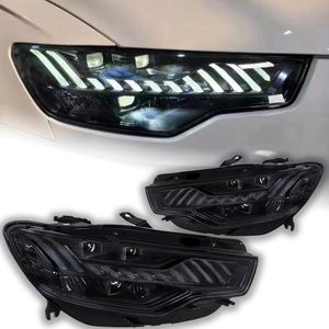 Accessori auto Testa della lampada per Audi A6 Fari 2012-20 15 Aggiornamento A7 Design LED Faro DRL Dynamic Singal High Low Beam