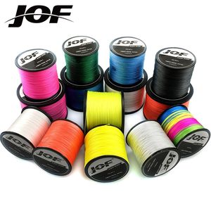 JOF 500M 300M PE خط صيد مضفر 4 Strand 10120lb Multifilament لأسلاك الكارب 220812