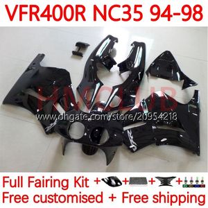 Honda RVF400R VFR400 R N35 V4 VFR400R 94-98 134NO.10 RVF VFR 400 RVF400 R 400RR 94 95 96 97 98 VFR400RR VFR 400R 1994 1996 1998 페어링 블랙 블랙 블랙