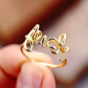 Gold Luck Rings For Women,Ring