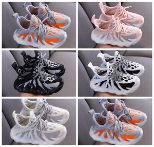 2022 Новый дизайнерский младенец маленькая детская обувь первые кроссовки для ходоков кроссовки для детей на свежем воздухе, бегущие молодежные детские детские спортивные обувь Scotts Obsidian Chicago Bred Sneaker 28-35