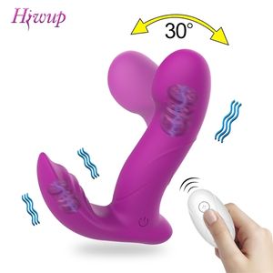 Wireless Remote Control Dildo Clitoris Stimulator Wearable Finger Wiggling Vibrator Female Sex Toys Shop for Women Couples Adult 220817