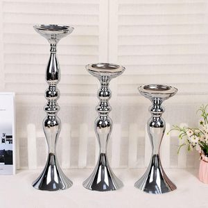 S / M / L Mermaid Candle Holders Utsökt Bröllop Props Road Guide Silver Gold Metal Candlestick European Inredning By Sea BBB14912