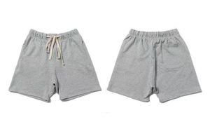 Calça shorts calças de itens essenciais casuais impressos com letra com loops soltos e hip-hop medo feminino do verão reflexivo deus