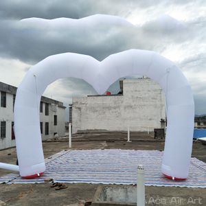 Belo arco em forma de coração inflável com luzes para o Dia dos Namorados/publicidade/decoração de festa feita por Ace Air Art