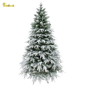 Teellook 1.2m3.6m Snow Tree Pepvc Leaves Christmas New Year Mall Hotel Home Decoration 201027