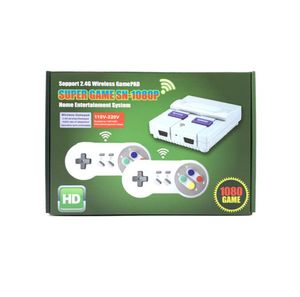 Video Oyunu Konsolu SNES Çift Tuttur HDMI Ev Oyunu Konsolu 1080 Oyunlar 2.4G Kablosuz Çince ve İngilizce