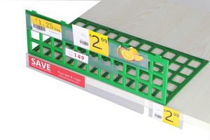 Self-adhesive Data Strip Label Holder Shelf Edge Display Price Tag Scanner Rail Name Card Sign Display Frame Pop Price Talker label holder