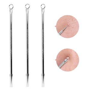 Blackhead Comedone Acne Pimple Blemish Extractor Remover rostfritt stål Nålar Ta bort verktyg ansikte hudvård porrengörare