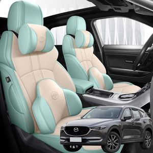 Car Seat Covers (Front + Rear ) Leather For Cx5 2012 2013 2014 2022 Accessories