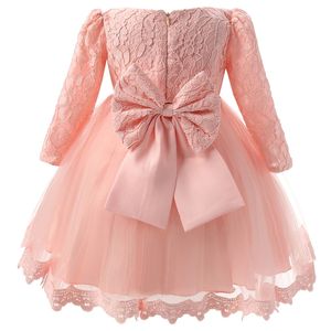 Fancy Baby Lace Christening Gowns Dress For Girl Toddler Girl Baby 1 Year Birthday Outfits Infant Party Princess Costume LJ201222