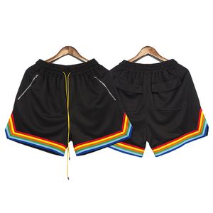 Pantaloncini da basket Jogger Ribbon Uomo Donna 1 Pantaloni corti casual da palestra neri di alta qualità