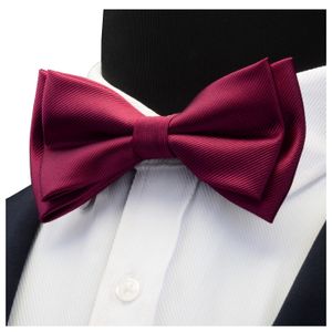 Solid Bow Ties for Men Plain Butterfly Party Wedding Bowtie 12*6cm Candy Color Bowknot Wholesale Accessory