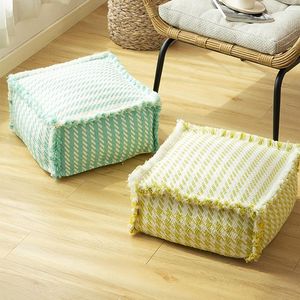 Cushion/Decorative Pillow Japanese Style Futon Cushion Modern Unstuffed Ottoman Cover Tatami Sofa Living Room Square Footstool Sitting Stool