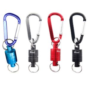 Gadget da esterno Forte moschettone magnetico Moschettone in lega di alluminio Portachiavi Camping Arrampicata Snap Clip Lock Fibbia Gancio Strumento da pesca