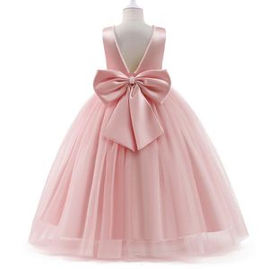 Sukienki dla dziewczyn 5-14 lat Dziewczyny Księżniczka Dress Girl Ceremonia Long Prom Pink Kid