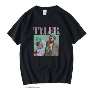 Tyler The Creator Rap Singer Lustige T-Shirts Männer Frauen Unisex Schwarz T-Shirt Retro Grafik T-Shirts Baumwolle T-Shirt Mann Frau T-Shirts 220606