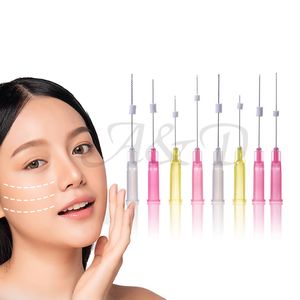 Wholesale 50 Pcs   Bag Korean Pdo Threads Mono Screw needle Lip Filling Face Lifting Nose Wire Strong V-line 26G 27G 29G 30G