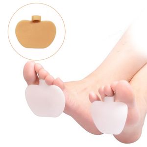 Apple Presuest Pad Pap Foot Treatment Silicone Slip Toe Toe Separator Tampa de calcanhar alto Almofada anti-painel