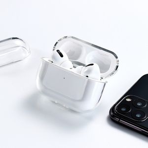 Headset-Zubehörhüllen für AirPods Pro Air Gen 3 AP3 AP2 Hülle, transparent, weiches TPU, kabelloses Bluetooth-Headset, Schutzabdeckung, Ladebox