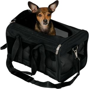 Deluxe Travel Bag Pet Carrier with Machine Washable Liner Airline-Approved Multiple Sizes