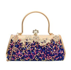 Sequin cheongsam bag evening bags high end European and American ladies diamond studded party clutch