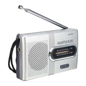 Indin Mini Portable AM ​​FM Radio Teleskopowa antena Dual Band Stareo kanał stereo 88-108MHz Wbudowany głośnik BC-R21 BC-R21