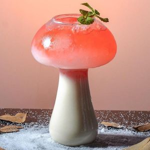 Water Bottles Ml Mushroom Cocktail Glass Cup Creative Drinks Cups Novelty Clear Champagne For Home Bar Party