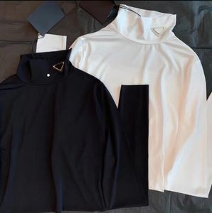 2022 秋のオリジナルブランドデザインの新しいレディース T シャツファッショントレンド逆三角形のロゴヨーロッパとアメリカで販売している女性の長袖