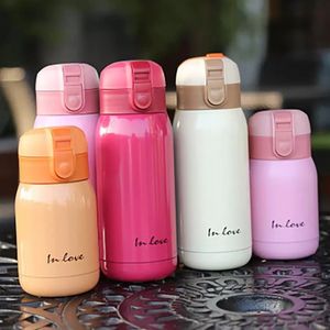 Bicchieri per bicchieri Candy Mini Thermos Cup Bottiglia d'acqua per cartoni animati per bambini Tazza da caffè termica in acciaio inossidabile Boccetta per vuoto isolataa47