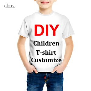 Family Fitted 3D Print DIY Personalized Design Children T Shirt Own Image P o Star Singer Anime Boy Girl Harajuku Tops B354 220704
