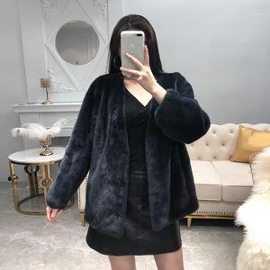 Women's Fur & Faux Real Coat Women Mink Winter For Womens Clothing Natural Abrigos Mujer Invierno 2022 Yljr888 YY721