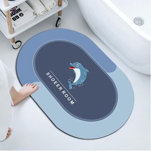 Tappeti Morbido Diatomea Melma Assorbimento D'acqua Zerbino Anti-skid Porta del Bagno Zerbino Wc Tappeto Bagno Camera da Letto Tappeti per Camera da LettoTappeti