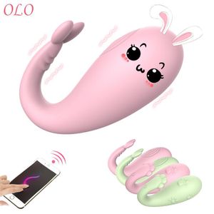 App de controle remoto sem fio Bluetooth 8 Frequency Monster Vibrator Game adulto Silicone G Spot Massagem Sexy Toys for Women