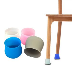 Capa de silicone para pernas de cadeira, almofada antiderrapante para móveis, mesa, pés, proteção para os pés, protetor de piso de madeira