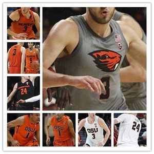 XFLSP College 2021 Nova Oregon Estado Beavers Basquetebol Jersey Tres Tinkle Ethan Thompson Kylor Kelley Zach Reichle Alfred Hollins Jarod Lucas Hunt