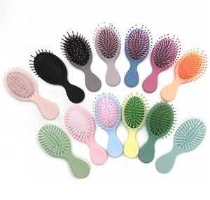 Wholesale rounded brush resale online - Cute Mini Air Cushion Hair Brush wet and dry travel Massage comb