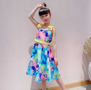 Flower Girls dresses for Wedding Party Baby Sleeveless Big Bow Princess Dress Children Party Vestidos New Year clothes