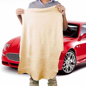 Натуральное полотенце из замши свободной формы, чистая натуральная кожа, ткань для автомобиля, дома, мотоцикла, уход за мытьем, быстросохнущая стирка, суперабсорбент